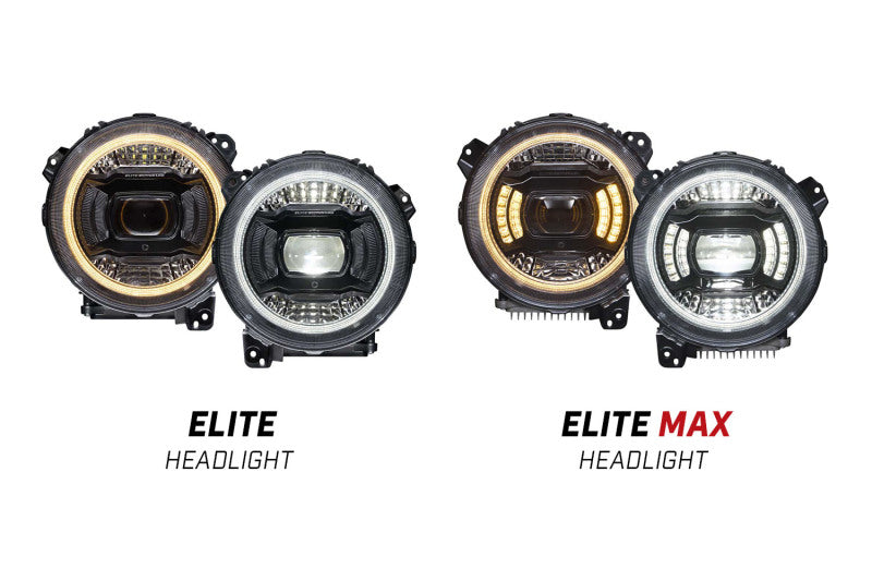 Diode Dynamics 18-23 Jeep JL Wrangler Elite Max LED Headlamps