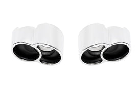 SOUL 00-05 Porsche 996 Turbo X-50 Style Bolt-On Tips - Polished Chrome