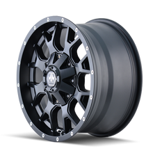 Load image into Gallery viewer, Mayhem 8015 Warrior 20x10 / 8x180 BP / -25mm Offset / 124.1mm Hub Matte Black Wheel