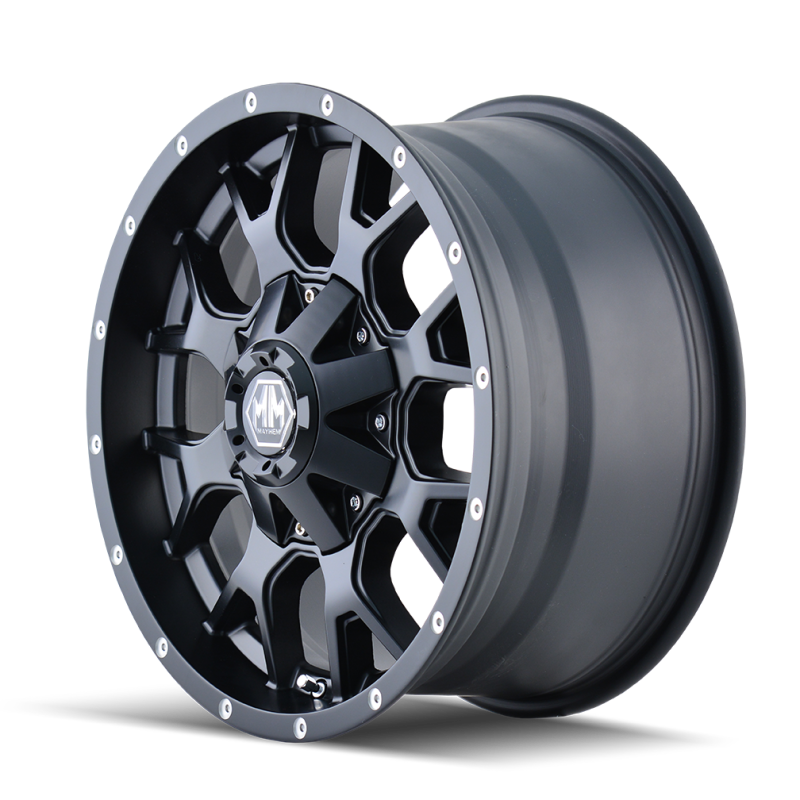 Mayhem 8015 Warrior 18x9 / 8x165.1 BP / -12mm Offset / 130.8mm Hub Matte Black Wheel