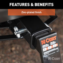 Load image into Gallery viewer, Curt 1/2in Swivel Hitch Pin w/5/8in Adapter (1-1/4in or 2in Receiver Zinc Packaged)