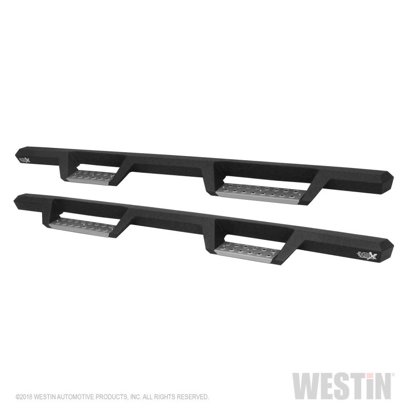 Westin 19-22 RAM 1500 Quad Cab (Excl. Classic) HDX Stainless Drop Nerf Step Bars - Tex. Blk