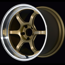 Load image into Gallery viewer, Advan R6 18x8.0 +45 5-114.3 Machining &amp; Racing Brass Gold Wheel