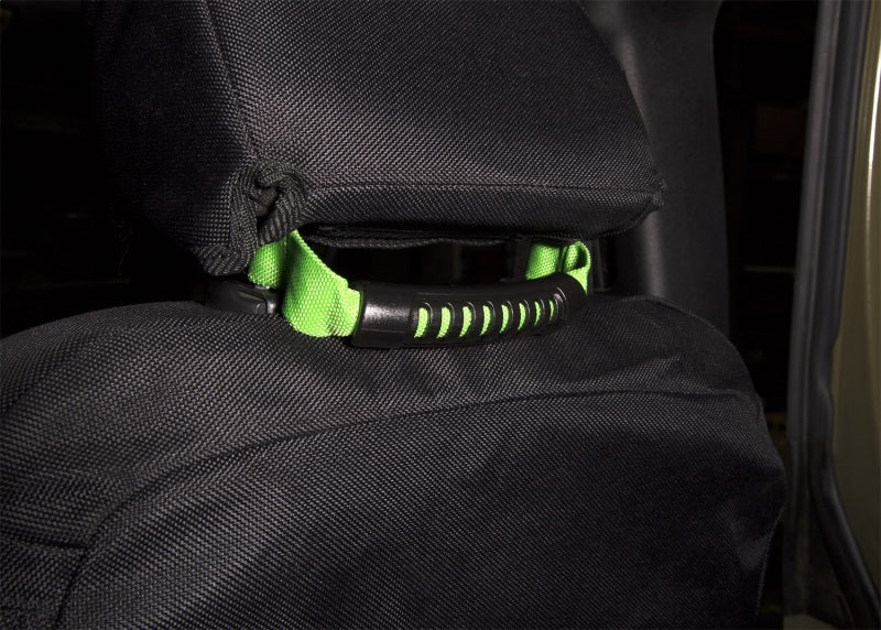 Rugged Ridge Seat Mount Grab Handle Green 07-18 Jeep Wrangler