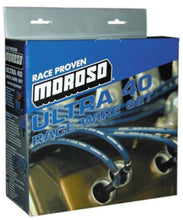 Load image into Gallery viewer, Moroso GM LS Ignition Wire Set - Ultra 40 - Sleeved - 8in - Blue