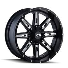 Load image into Gallery viewer, ION Type 184 18x9 / 8x165.1 BP / 18mm Offset / 130.8mm Hub Satin Black/Milled Spokes Wheel