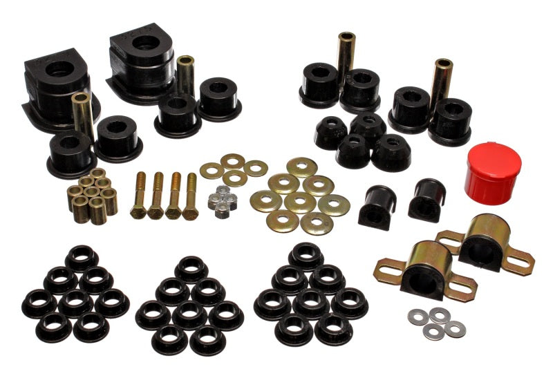 Energy Suspension 86-91 Mazda RX7 Black Hyper-Flex Master Bushing Set - GTR Auto