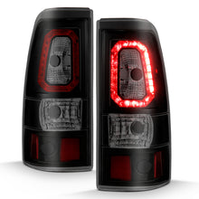 Load image into Gallery viewer, ANZO 2003-2006 Chevy Silverado 1500 LED Taillights Plank Style Black w/Smoke Lens