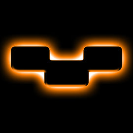 ORACLE Lighting Universal Illuminated LED Letter Badges - Matte Blk Surface Finish - Y