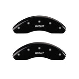 MGP Front set 2 Caliper Covers Engraved Front Vtec Black finish silver ch