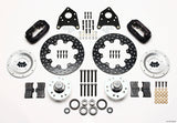 Wilwood Forged Dynalite Front Drag Kit Drilled Rotor 1970-1973 Mustang Disc & Drum Spindle