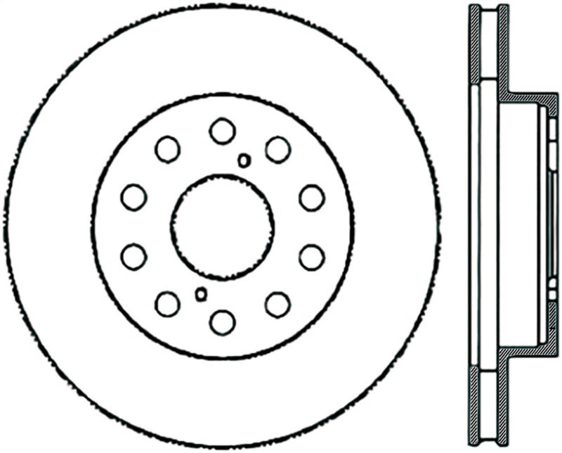 StopTech Power Slot 5/93-98 Supra Non-Turbo Front Left SportStop CRYO Slotted Rotor