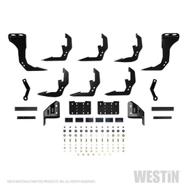 Westin 2019 Chevrolet Silverado/Sierra 1500 Crew Cab (5.5ft) R5 Modular Nerf Step Bars - Black - GTR Auto