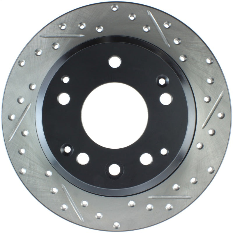 StopTech Power Slot 91-95 Acura Legend / 95-98 Honda Odyssey Left Rear Drilled & Slotted Rotor