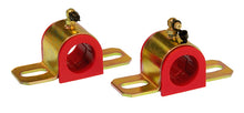 Load image into Gallery viewer, Prothane Universal 90 Deg Greasable Sway Bar Bushings - 30MM - Type B Bracket - Red