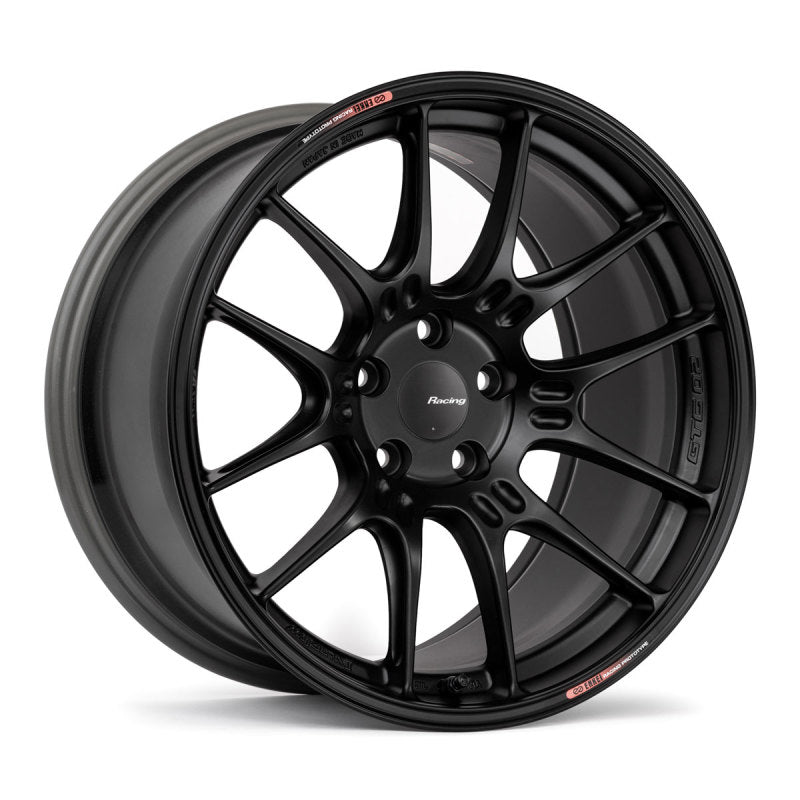 Enkei GTC02 19x8.5 5x114.3 35mm Offset 75mm Bore Matte Black Wheel