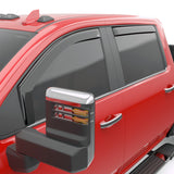 EGR 2020 Chevy 2500/3500 HD Double Cab In-Channel Window Visors - Dark Smoke