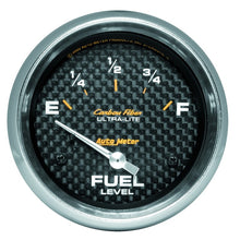 Load image into Gallery viewer, AutoMeter Gauge Fuel Level 2-5/8in. 240 Ohm(e) to 33 Ohm(f) Elec Carbon Fiber