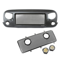 Load image into Gallery viewer, Rugged Ridge Spartan Grille Round LED Insert Kit 07-18 Jeep Wrangler JK