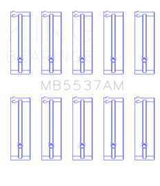 King Ford/Kia/Mazda DOHC 16 Valve/SOHC 8 Valve/SOHC 16 Valve (Size +0.25) Main Bearing Set
