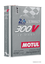 Load image into Gallery viewer, Motul 2L Synthetic-ester Racing Oil 300V LE MANS 20W60