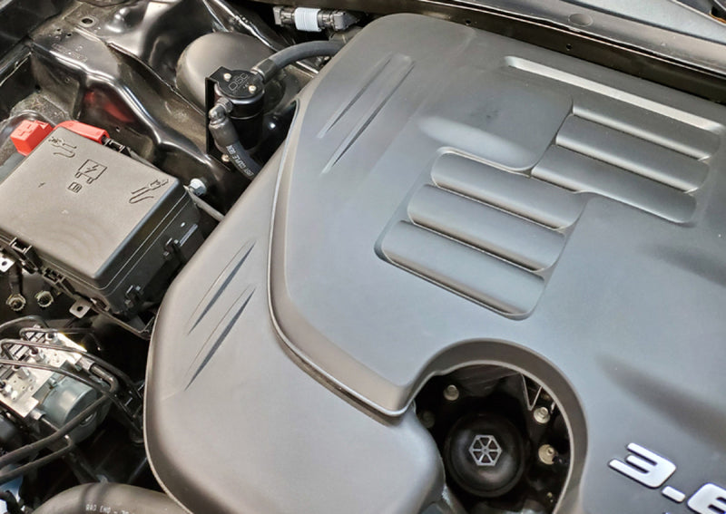 J&amp;L 11-23 3.6L V6 Dodge Charger/Challenger/Chrysler 300C Oil Separator 3.0 - Black Anodized
