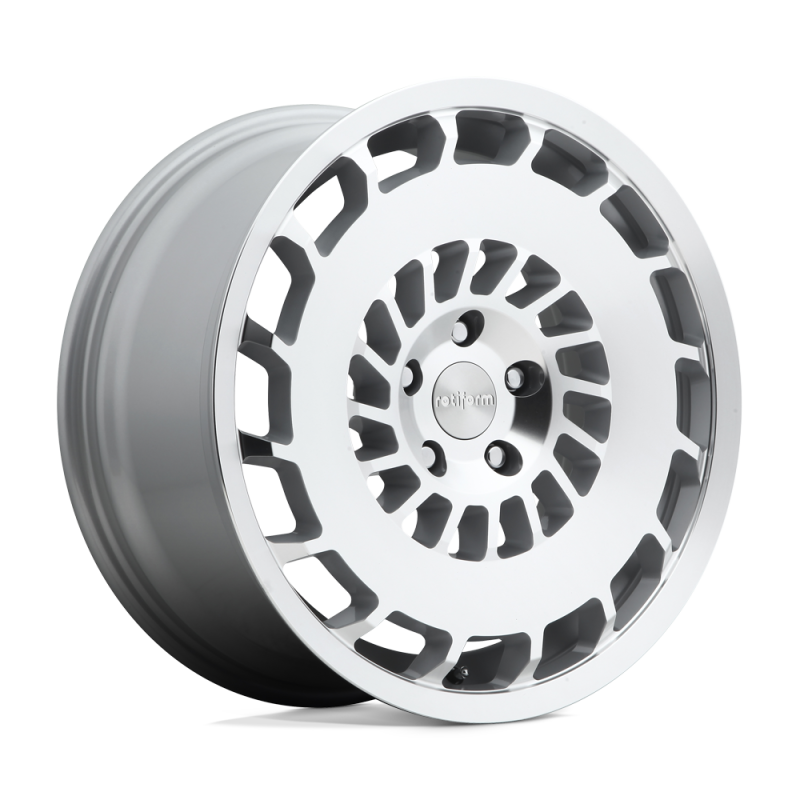 Rotiform R135 CCV Wheel 19x8.5 5x112 45 Offset - Gloss Silver Machined