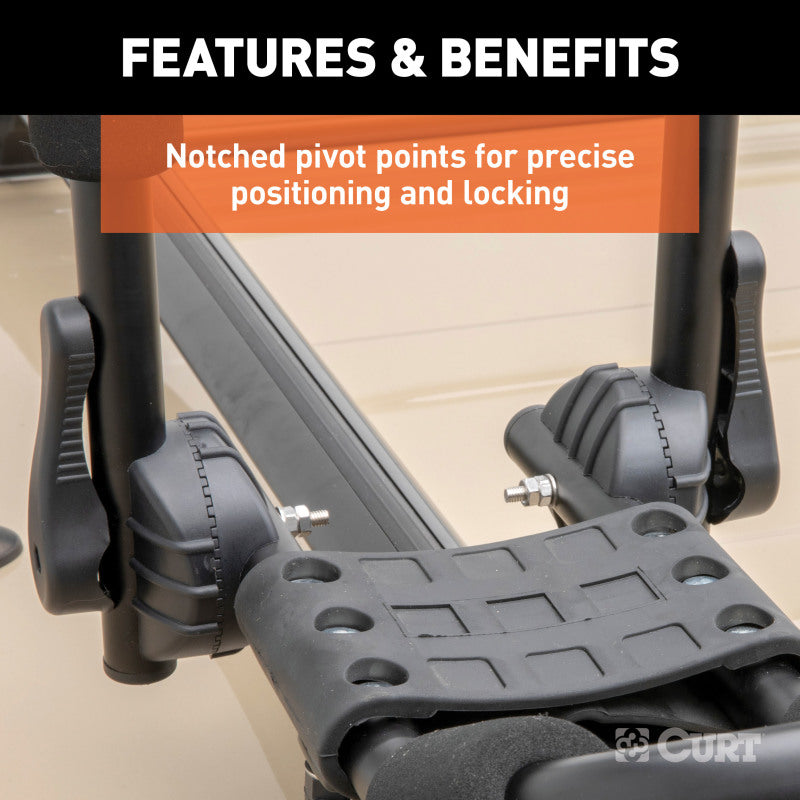 Curt Aluminum Roof Rack Kayak Holders