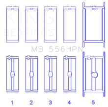 Load image into Gallery viewer, King Engine Bearings Chevrolet 396-502 Gen IV/V/VI Main Bearing Set (Size 010)