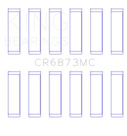 King Engine Bearings Toyota 2Gr-FE/ 3GR-FE Polymer Coated (Size 0.25) Connecting Rod Bearing Set