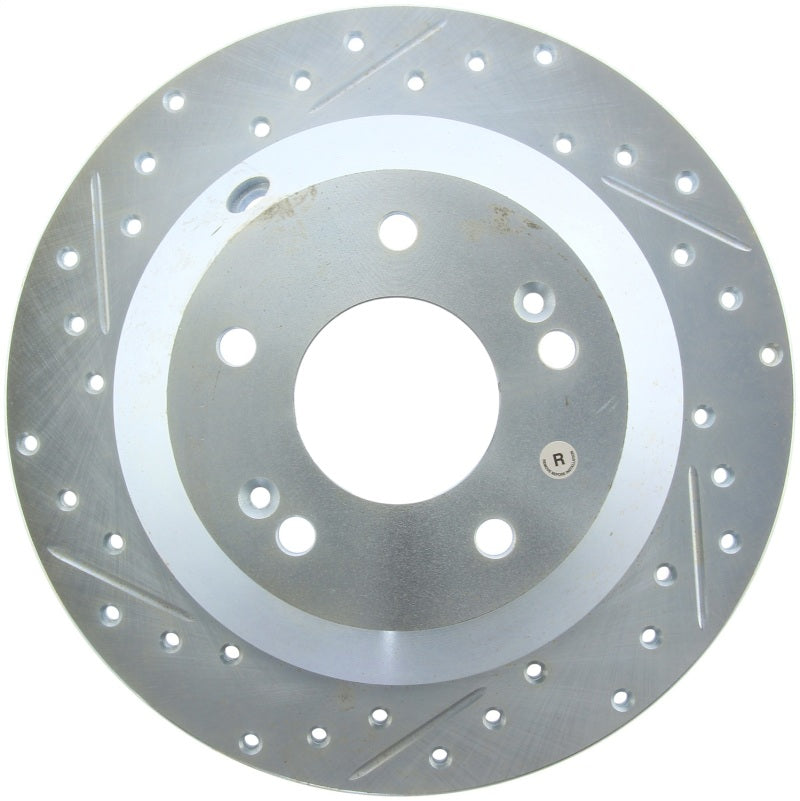 StopTech Select Sport 10-17 Hyundai Santa Fe Sport Slotted & Drilled Right Rear Brake Rotor