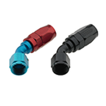 Load image into Gallery viewer, Fragola -10AN x 45 Degree Pro-Flow Hose End - Blue/Red