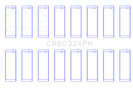 King Engine Bearings Chrysler 345/ 370 16V (Size 0.05) pMaxBlack Coated Connecting Rod Bearing Set