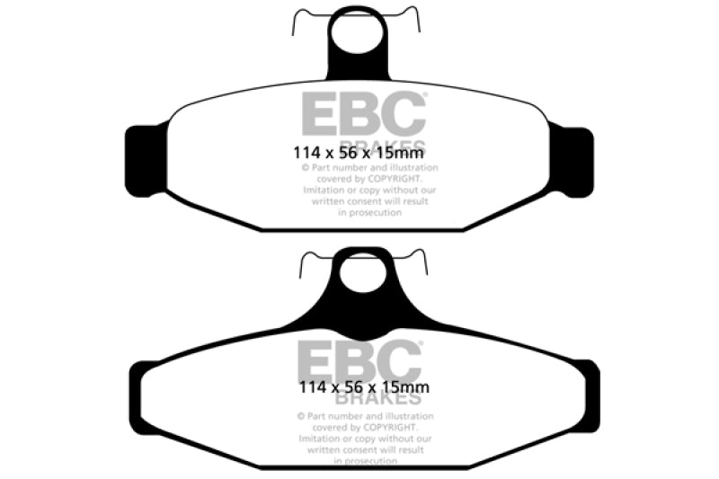 EBC 93-00 Aston Martin Virage 5.3 (AP Caliper) Orangestuff Rear Brake Pads
