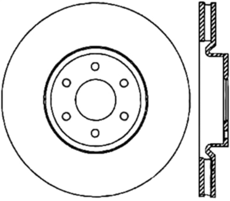 Stoptech 05-09 Nissan Frontier/ Xterra Front Performance Cryo Rotor