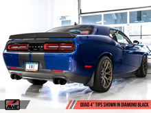 Load image into Gallery viewer, AWE Tuning 2017+ Dodge Challenger 5.7L Touring Edition Exhaust - Resonated - Diamond Black Quad Tips