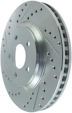 Load image into Gallery viewer, StopTech Select Sport 05-10 Ford Mustang GT Slotted and Drilled Front Right Rotor