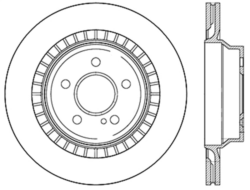 StopTech Slotted & Drilled Sport Brake Rotor