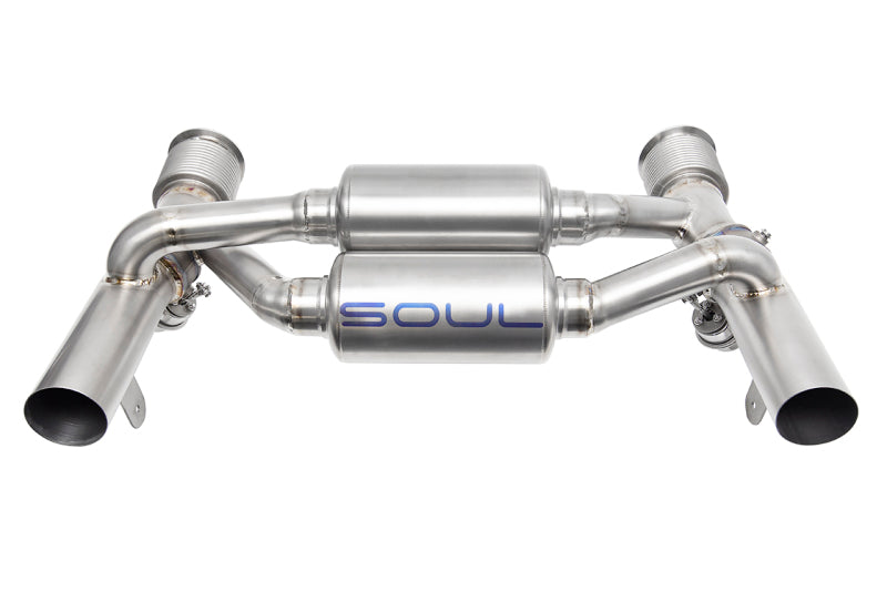 SOUL 17-19 Lamborghini Huracan LP 640-4 Performante Titanium Valved Exhaust (Raw Finish)