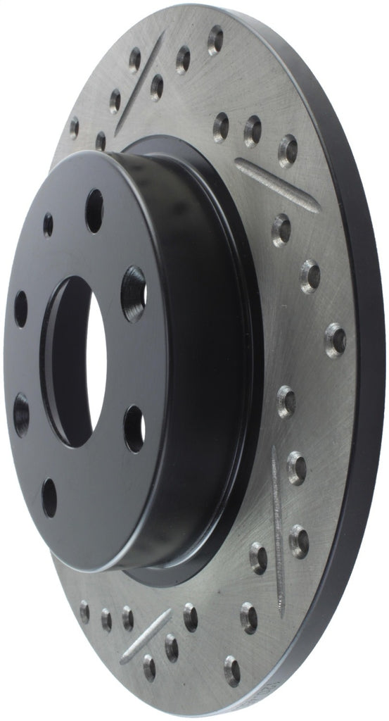 StopTech 89-93 Mazda Miata MX-5 Slotted & Drilled Right Rear Rotors