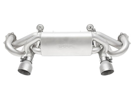 SOUL 2020+ Porsche 718 GT4 / Spyder / GTS 4.0L Valved Exhaust - Sig Satin Straight Cut Tips - No VC