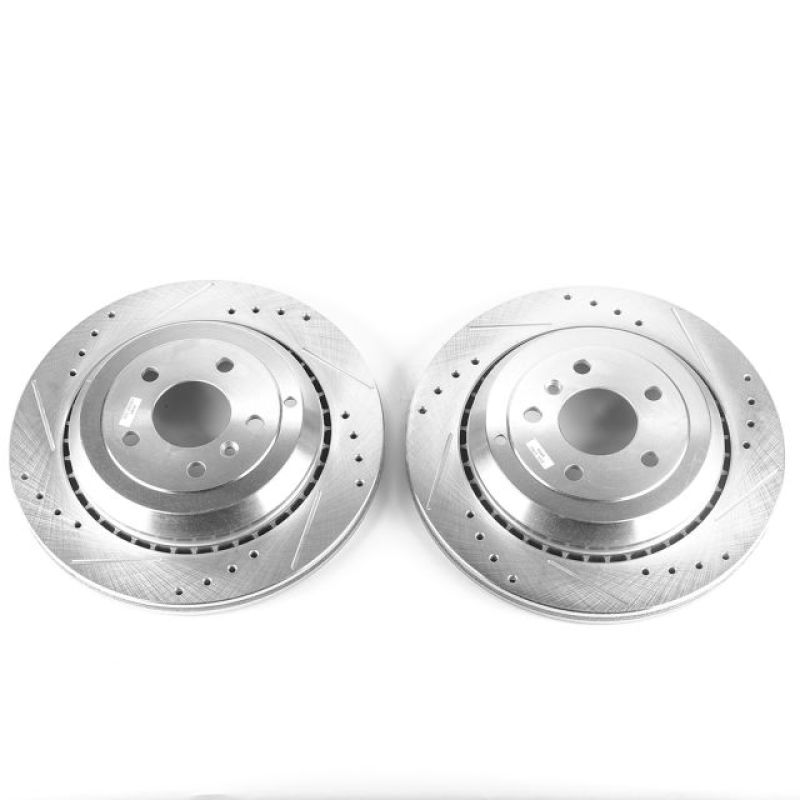 Power Stop 05-06 Mercedes-Benz G55 AMG Rear Evolution Drilled & Slotted Rotors - Pair