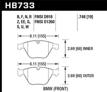 Load image into Gallery viewer, Hawk 11-13 BMW Z4 sDrive35is DTC-70 Race Front Brake Pads