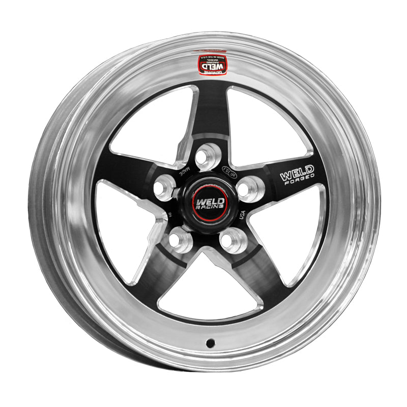 Weld S71 15x5 / 5x4.75 BP / 3.5in. BS Black Wheel (Low Pad) - Non-Beadlock