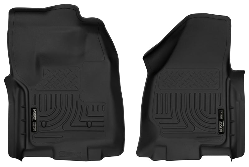 Husky Liners 12-16 Ford F-250/F-350 Standard Cab w/o Trans Case Shifter XAC Black Front Floor Liners - GTR Auto