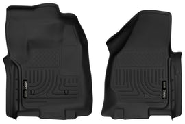Husky Liners 12-16 Ford F-250/F-350 Standard Cab w/o Trans Case Shifter XAC Black Front Floor Liners - GTR Auto