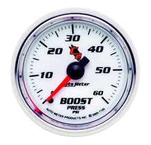 Load image into Gallery viewer, Autometer C2 52mm 0-60 PSI Mechanical Boost Gauge