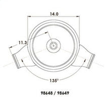 Load image into Gallery viewer, Spectre Low Profile Air Box 14in. OD x 5-13/32in. H / 135 Degree Inlet - Chrome