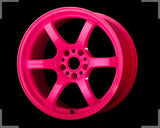 Gram Lights 57DR 18x9.5 +38 5-114.3 Luminous Pink Wheel