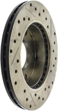 Load image into Gallery viewer, StopTech 94-96 Nissan 240SX SportStop Slotted &amp; Drilled Front Right Rotor